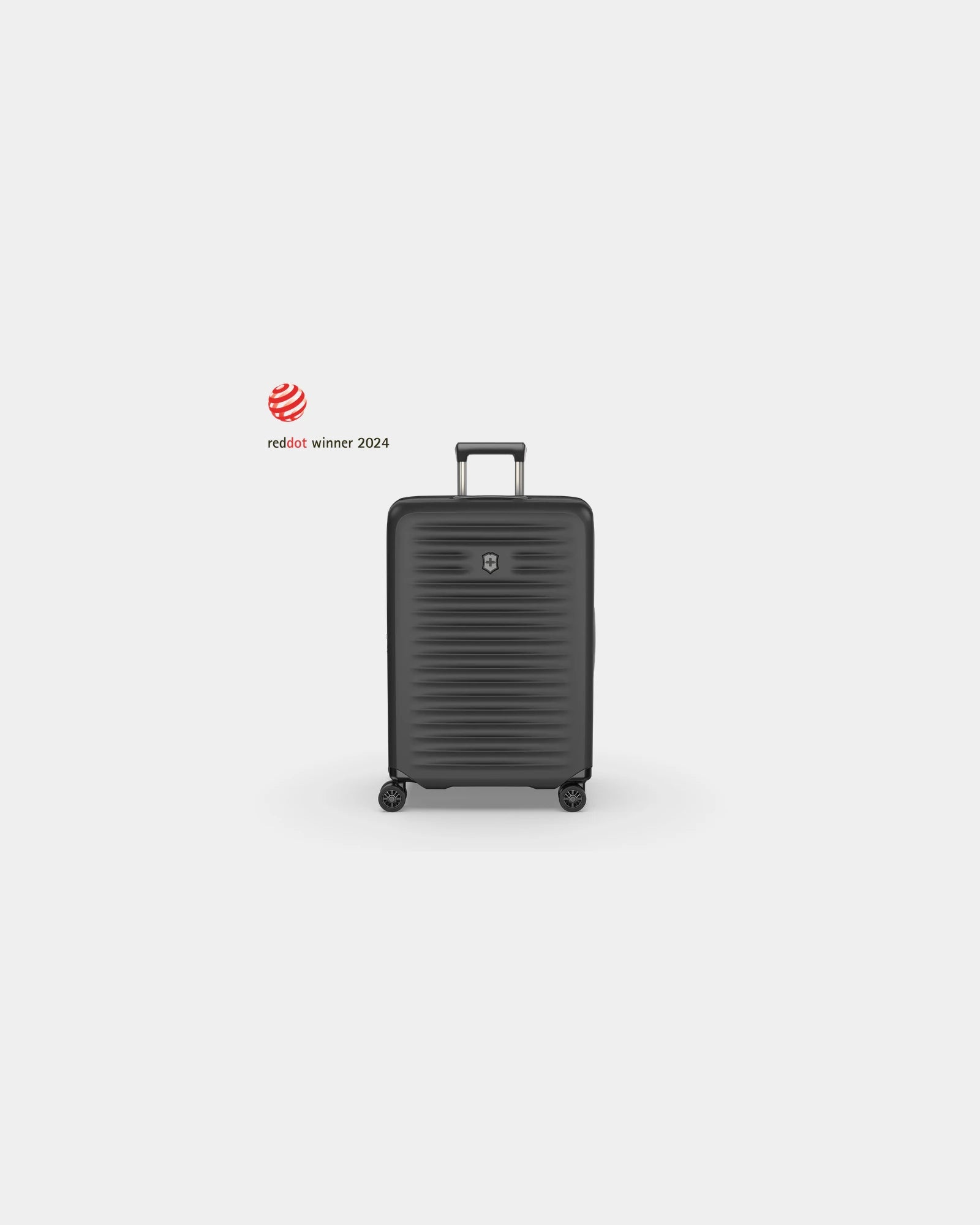 Walizka z poliwęglanu Victorinox Airox Advanced Medium z nadrukiem - Czarny