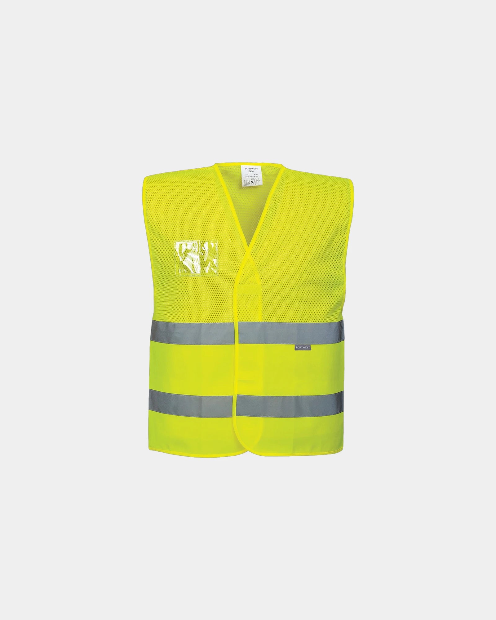 Kamizelka ostrzegawcza Hi-Vis przewiewna z nadrukiem - Żółty