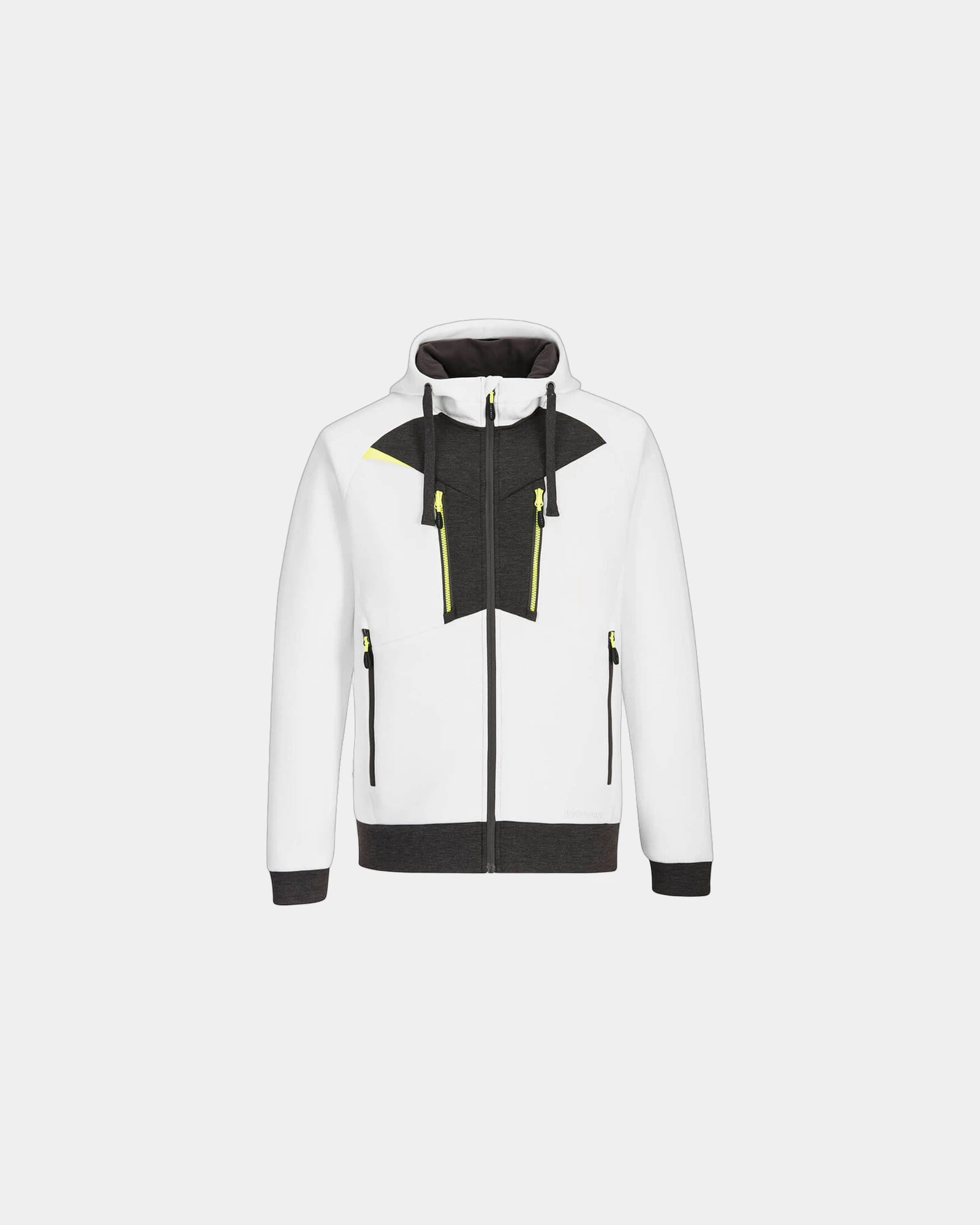 Bluza z kapturem rozpinana DX4 techniczna z nadrukiem - Biały