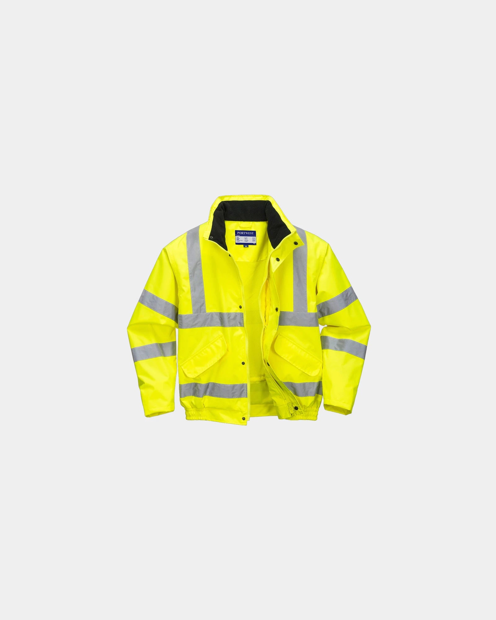 Kurtka przeciwdeszczowa oddychająca Hi-Vis z nadrukiem - Żółty
