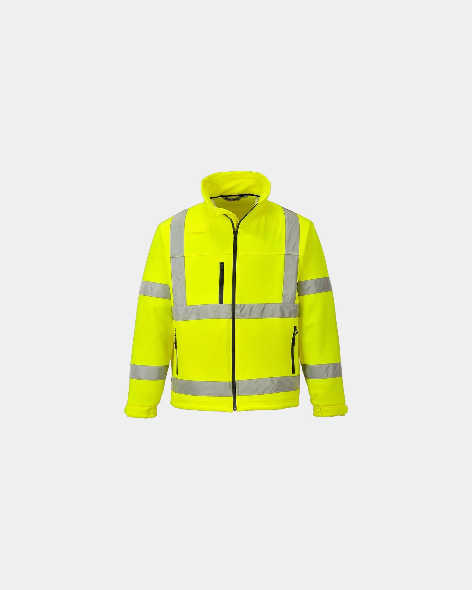 Kurtka Softshell Classic Hi-Vis ciepła i wodoodporna z nadrukiem - Żółty