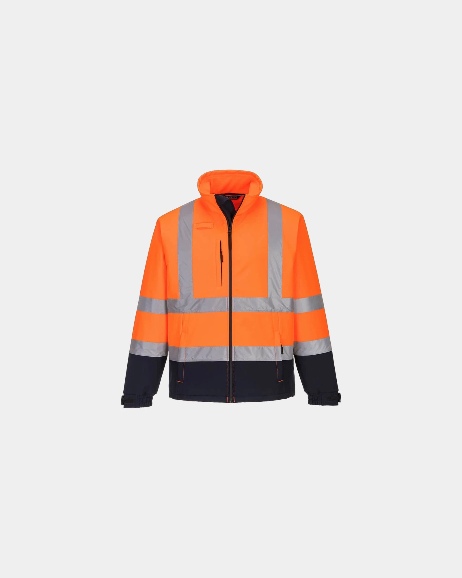 Kurtka softshell dwukolorowa wodoodporna Hi-Vis z nadrukiem - Pomarańczowy