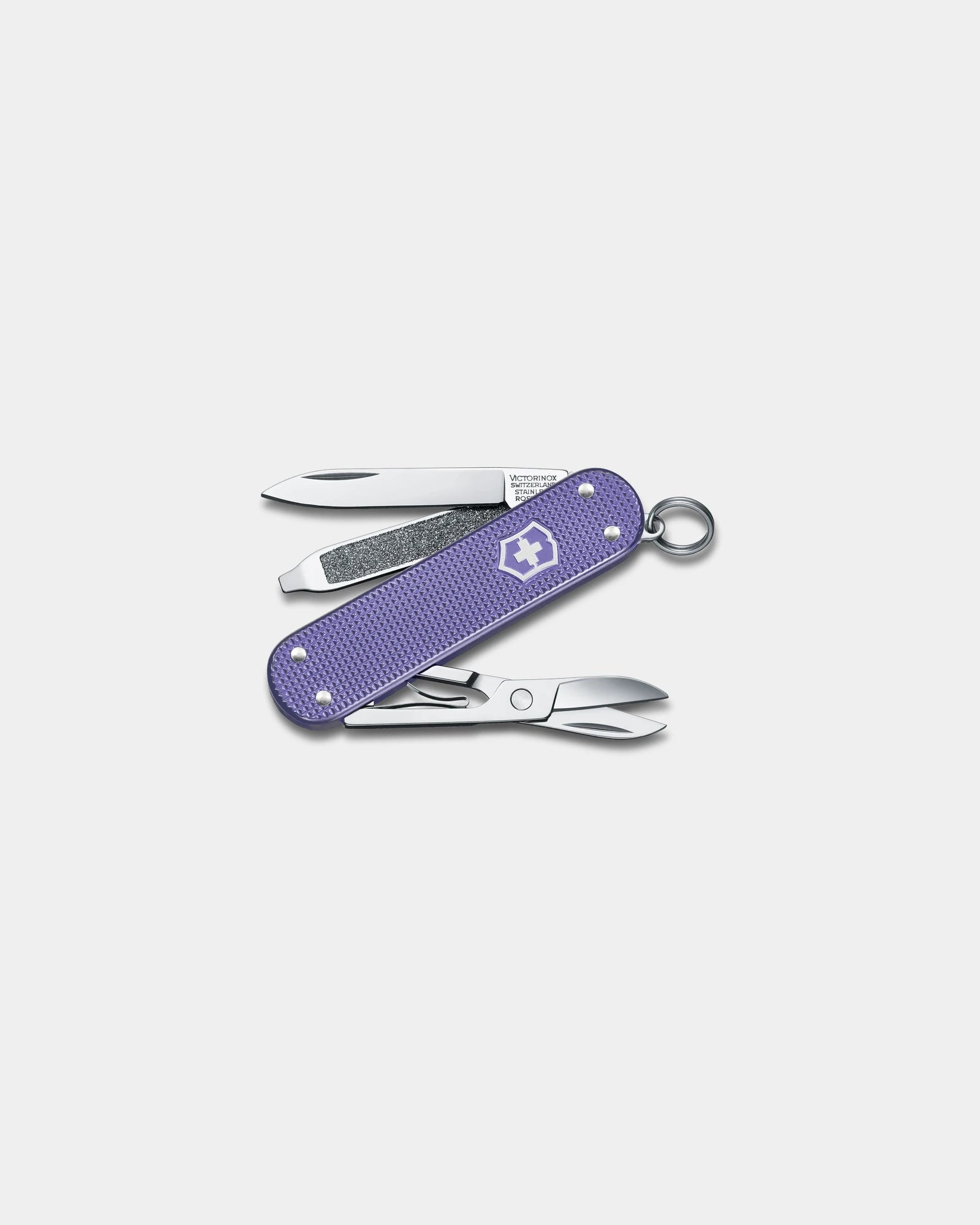 Nóż szwajcarski Victorinox Classic SD Alox z nadrukiem - Elektryczna lawenda