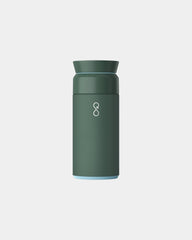 Butelka termiczna z zaparzaczem ze stali nierdzewnej Ocean Bottle 350 ml z nadrukiem - Leśna zieleń