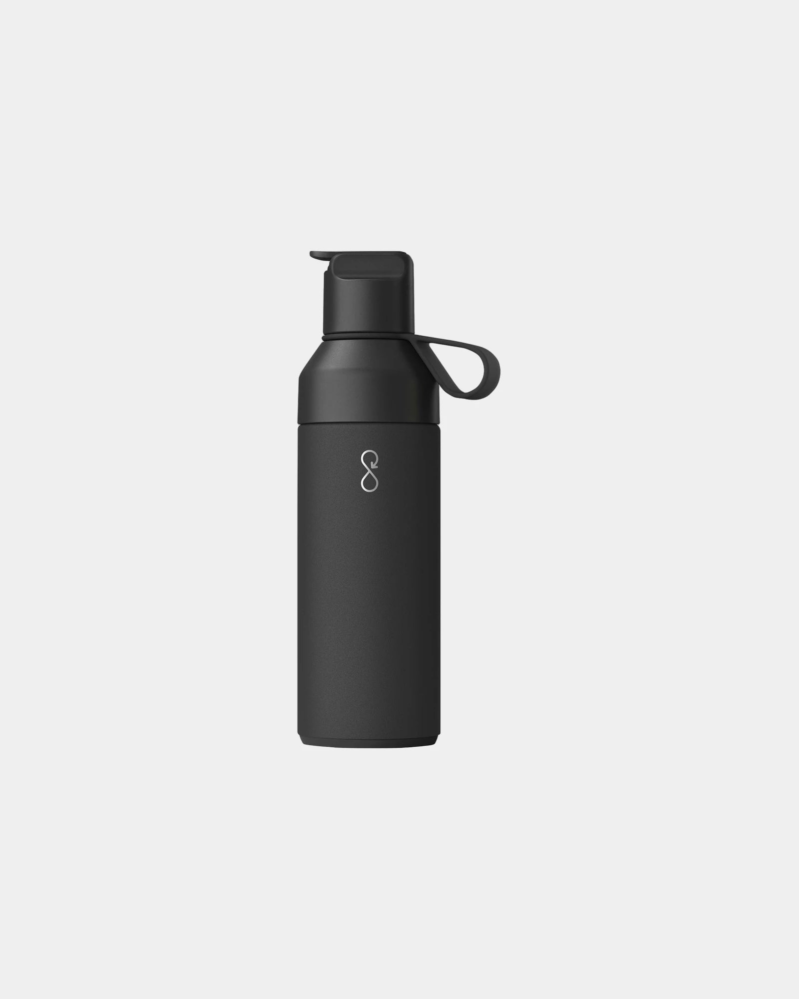 Butelka termiczna ze stali z recyklingu Ocean Bottle GO 500 ml z nadrukiem - Czarny Obsydian