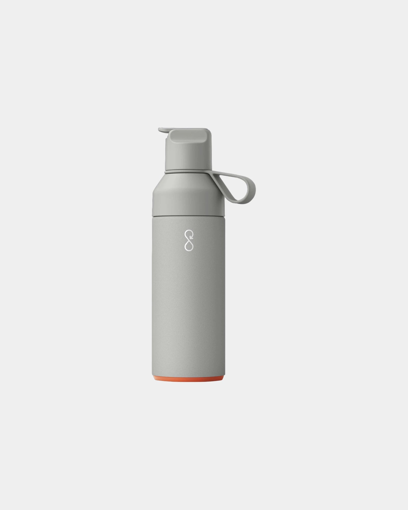 Butelka termiczna ze stali z recyklingu Ocean Bottle GO 500 ml z nadrukiem - Szary skalny