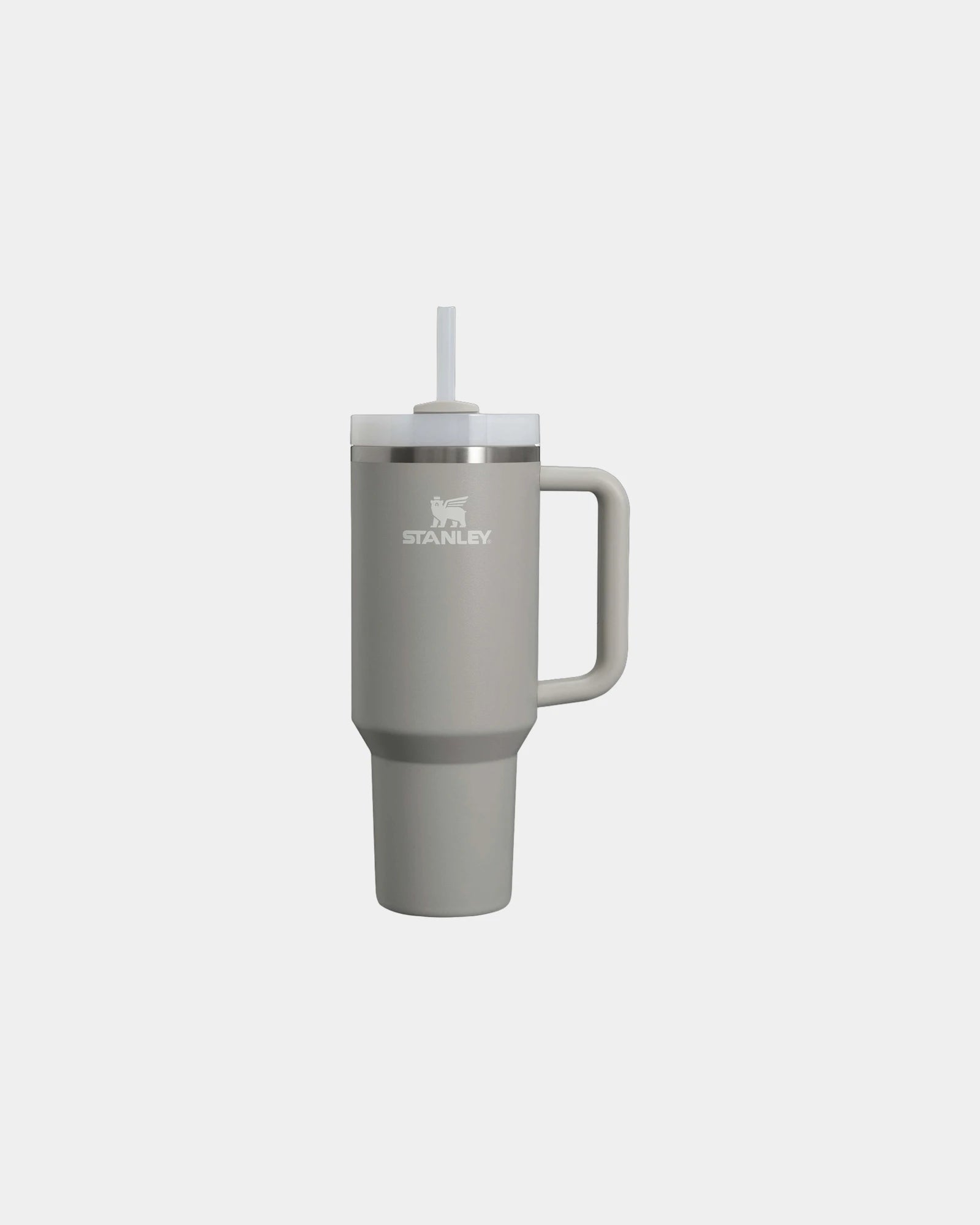 Kubek ze stali nierdzewnej z recyklingu 1200 ml Stanley Quencher H2.0 z nadrukiem - Szary