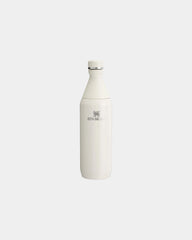 Butelka termiczna ze stali nierdzewnej z recyklingu 600 ml Stanley All Day Slim z nadrukiem - Kremowy