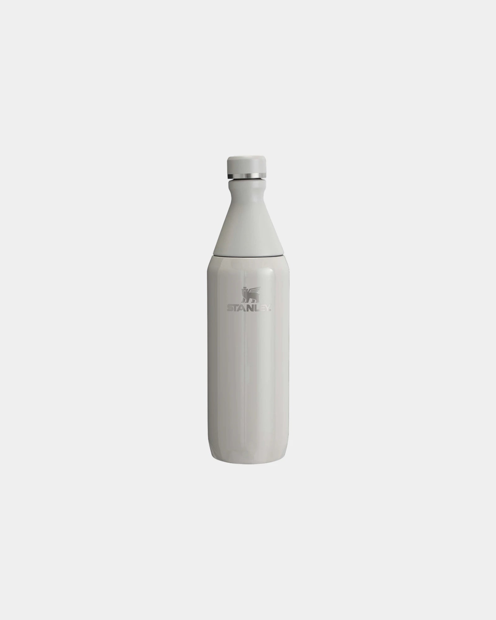 Butelka termiczna ze stali nierdzewnej z recyklingu 600 ml Stanley All Day Slim z nadrukiem - Szary
