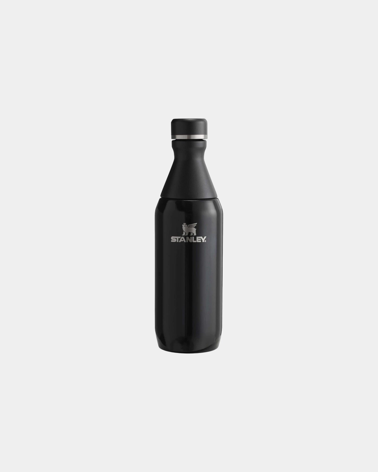 Butelka termiczna ze stali z recyklingu 350 ml Stanley All Day Slim z nadrukiem - Błyszczący czarny