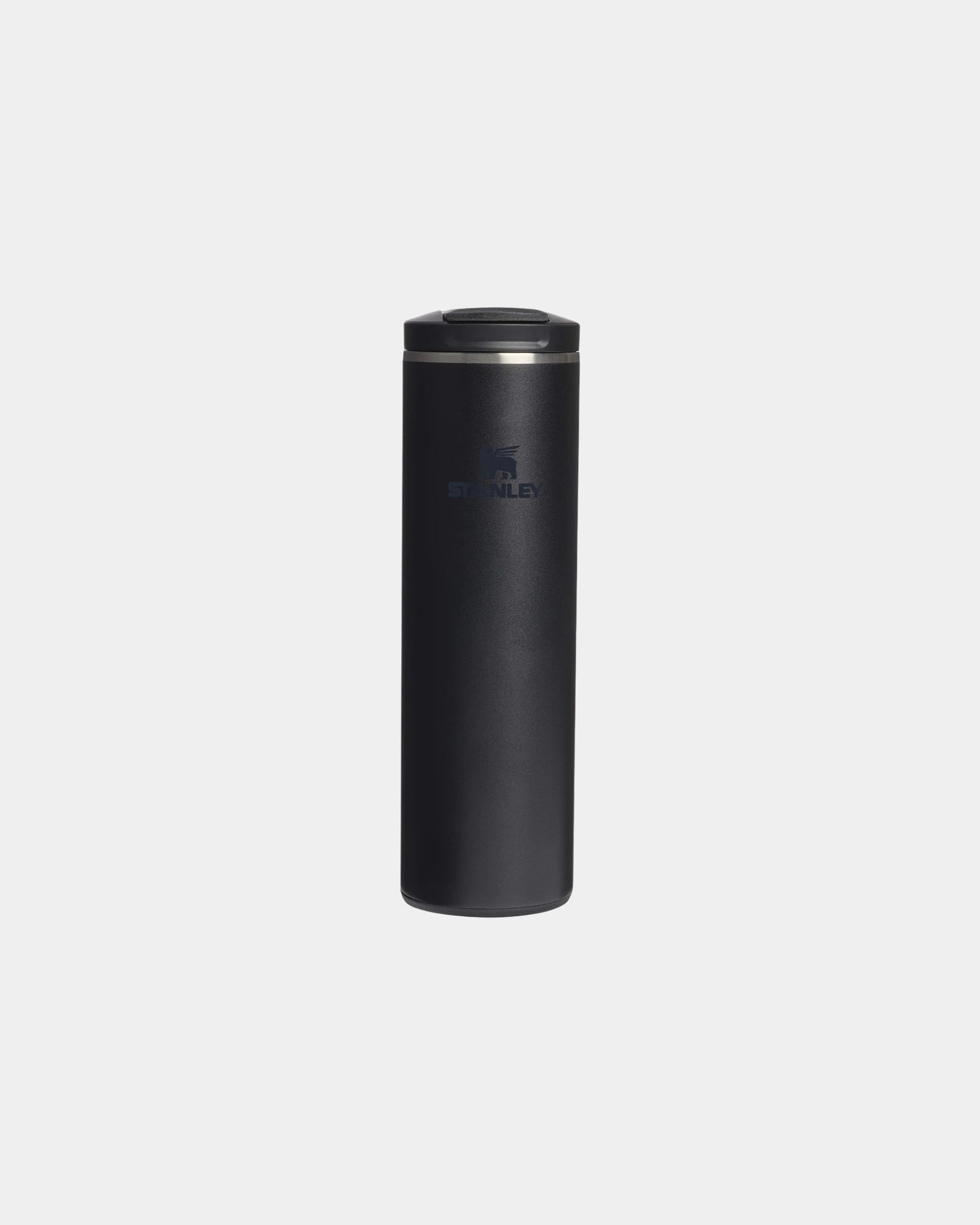 Kubek termiczny ze stali z recyklingu Transit 470 ml z nadrukiem - Czarny