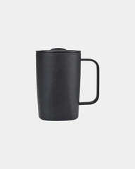 Kubek ze stali nierdzewnej z recyklingu 450 ml z nadrukiem - Czarny