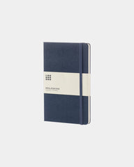 Notes Moleskine Classic L, 13 x 21 cm, z nadrukiem - Szafirowy niebieski