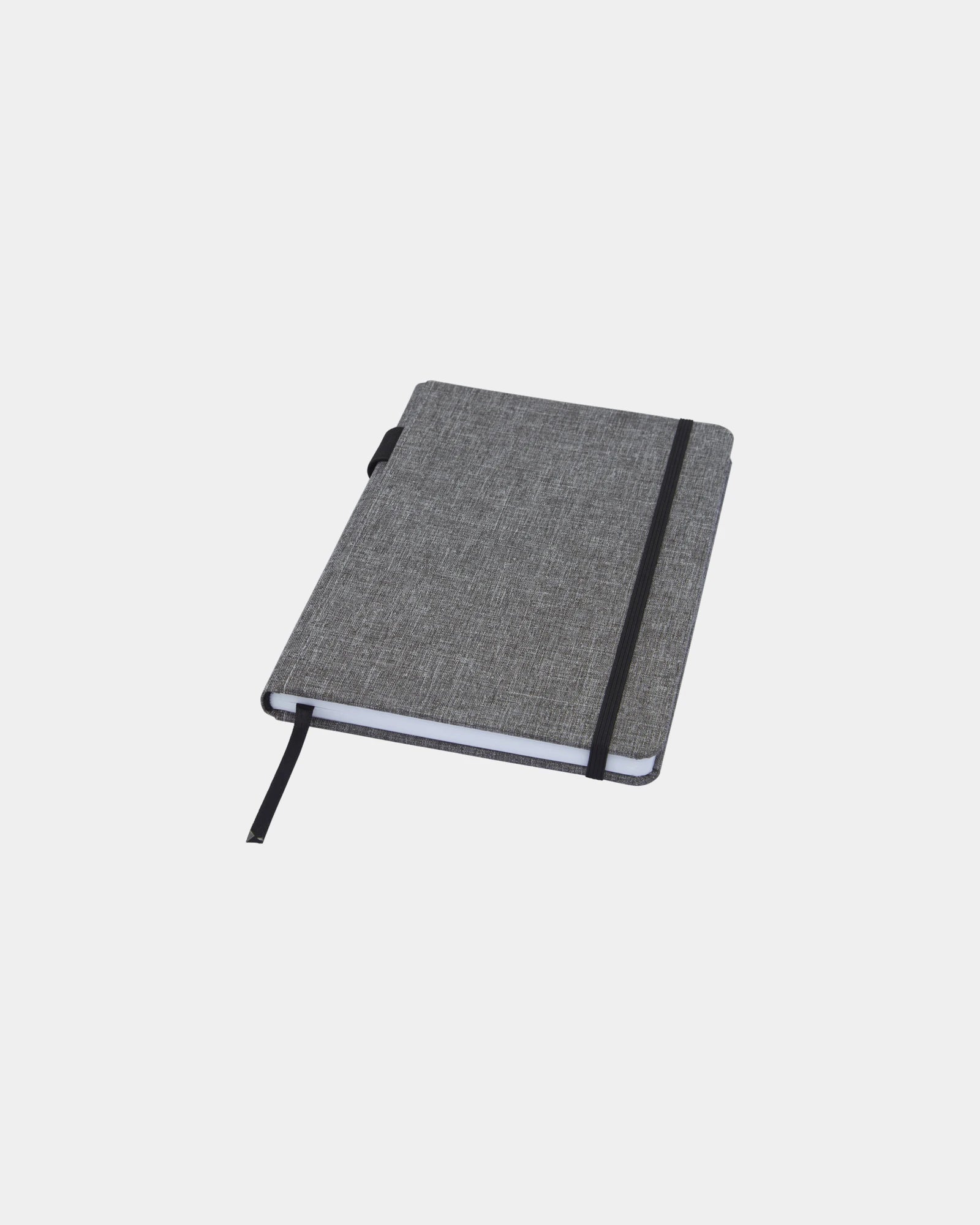 Notes Orin A5 z tkaniny RPET z nadrukiem - Szary