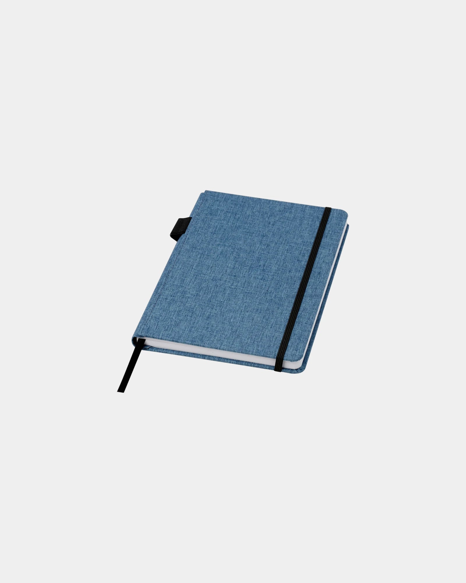 Notes Orin A5 z tkaniny RPET z nadrukiem - Niebieski Hale