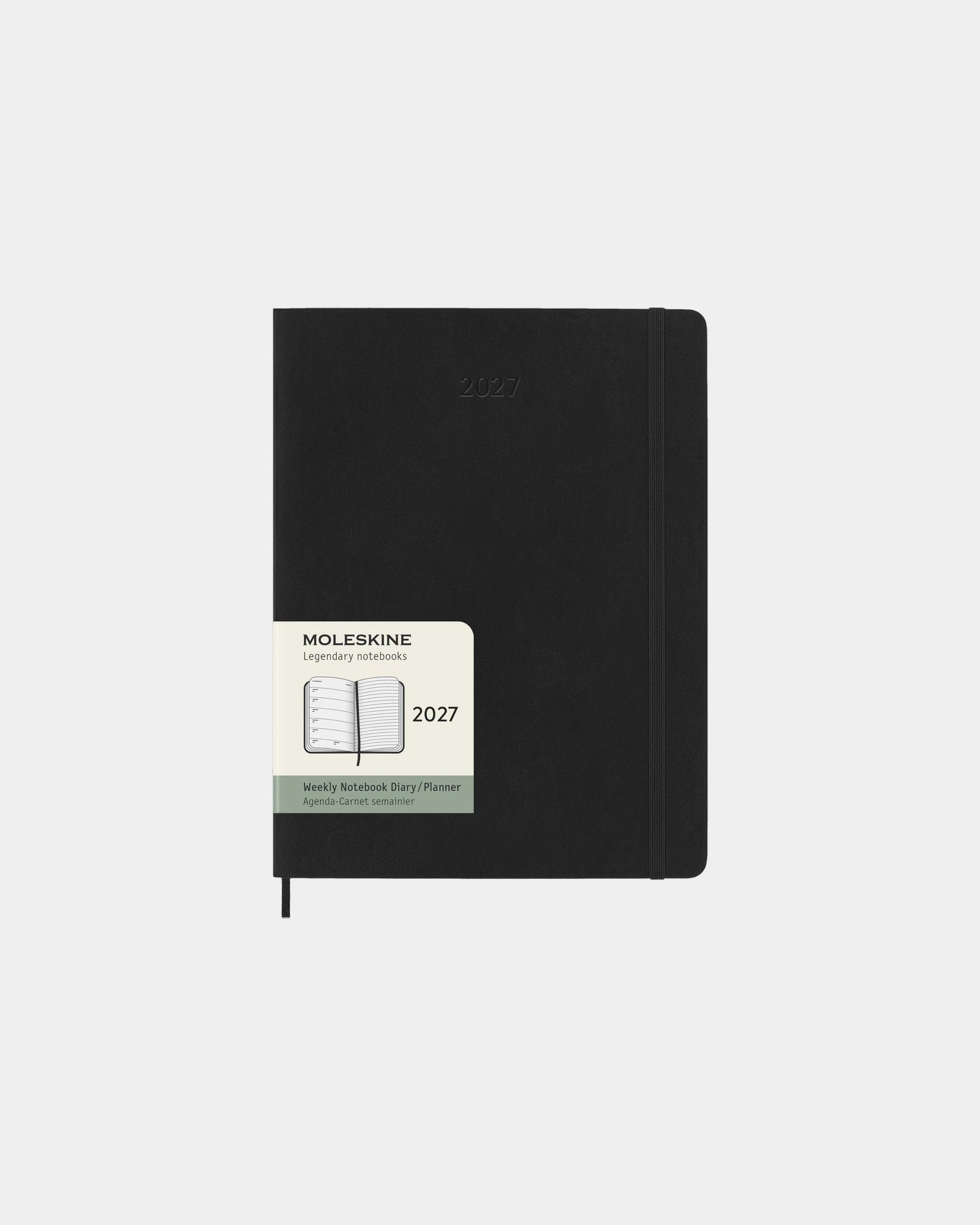 Kalendarz XL Moleskine na 12 miesięcy z nadrukiem - Czarny
