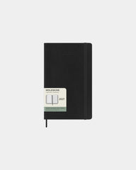 Kalendarz L 12-miesięczny Moleskine z miękką okładką z nadrukiem - Czarny