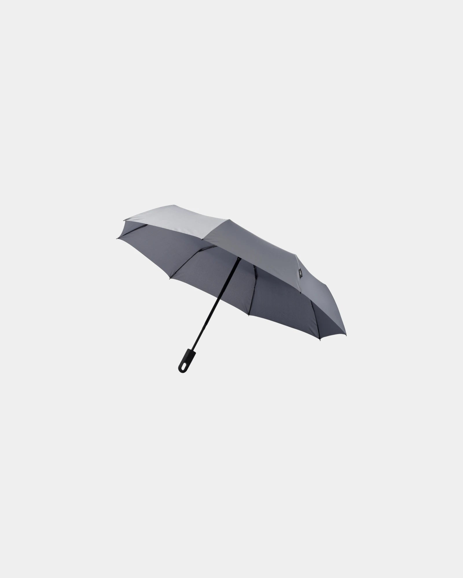 Parasol składany z poliestru Pongee 21,5" z nadrukiem - Szary