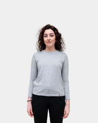 Damski T-shirt z długim rękawem z nadrukiem - 8