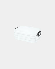 Lunchbox plastikowy ABS 900 ml Take-a-break z nadrukiem - Biały