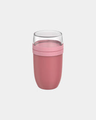 Pojemnik termiczny na lunch 750+300 ml Mepal Ellipse z nadrukiem - Różowy