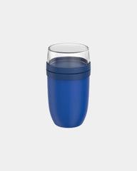 Pojemnik termiczny na lunch 750+300 ml Mepal Ellipse z nadrukiem - Żywy niebieski
