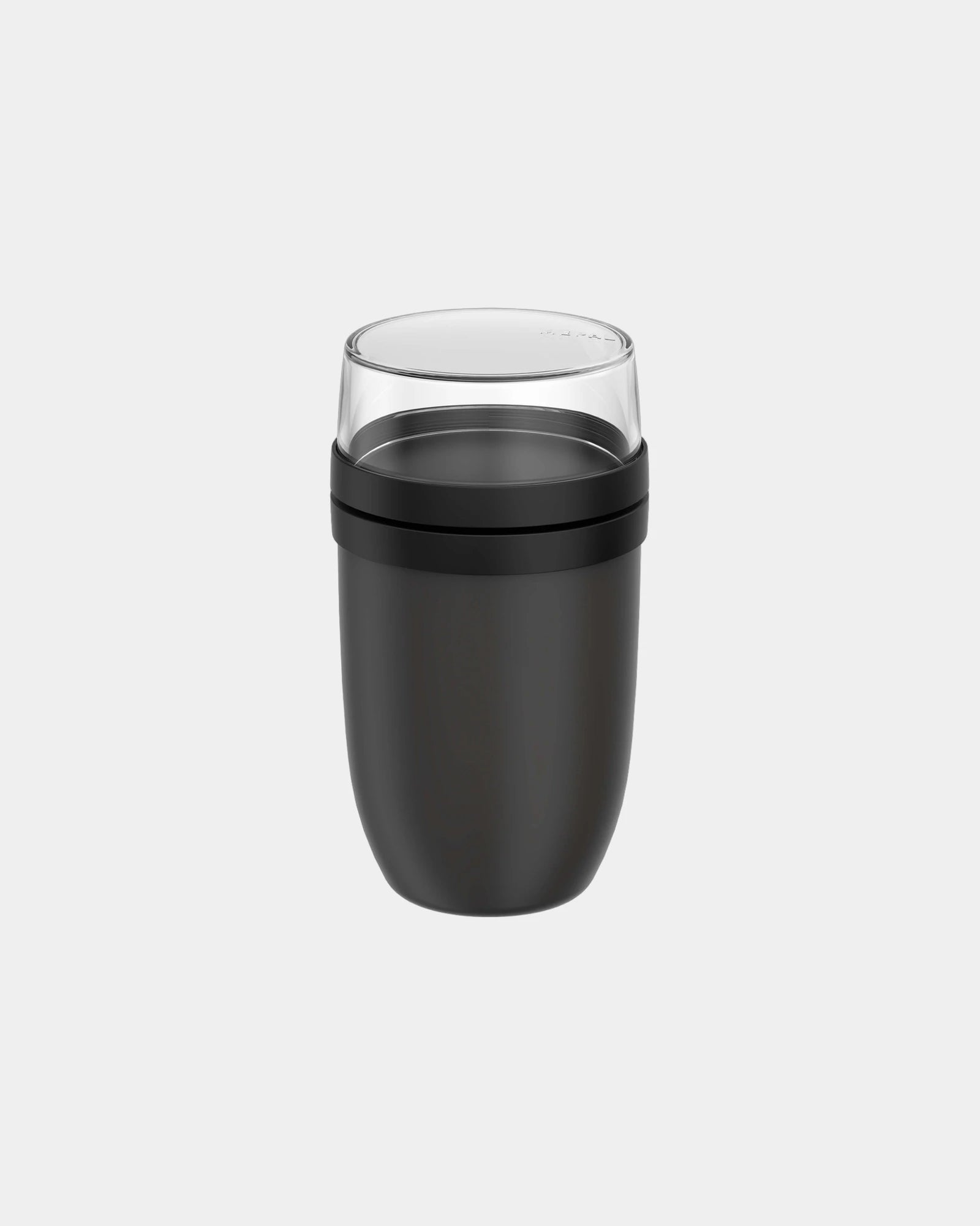 Pojemnik termiczny na lunch 750+300 ml Mepal Ellipse z nadrukiem - Czarny