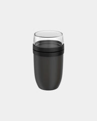 Pojemnik termiczny na lunch 750+300 ml Mepal Ellipse z nadrukiem - Czarny