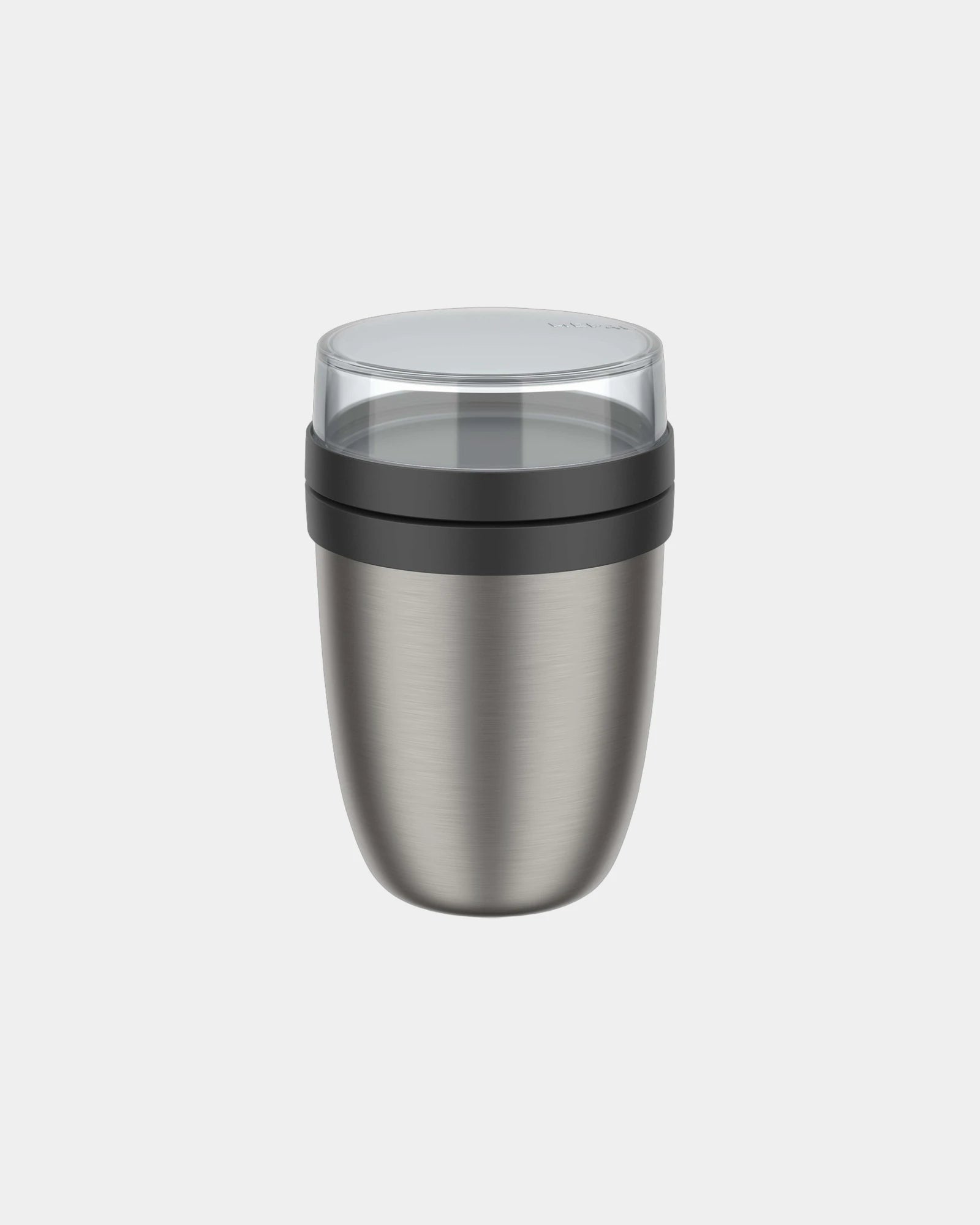 Lunch box termiczny ze stali nierdzewnej 500 ml z nadrukiem - Czarny