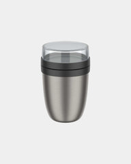 Lunch box termiczny ze stali nierdzewnej 500 ml z nadrukiem - Czarny