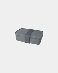 Lunch box z plastiku PP 800 ml Dovi z nadrukiem - Łupkowy szary
