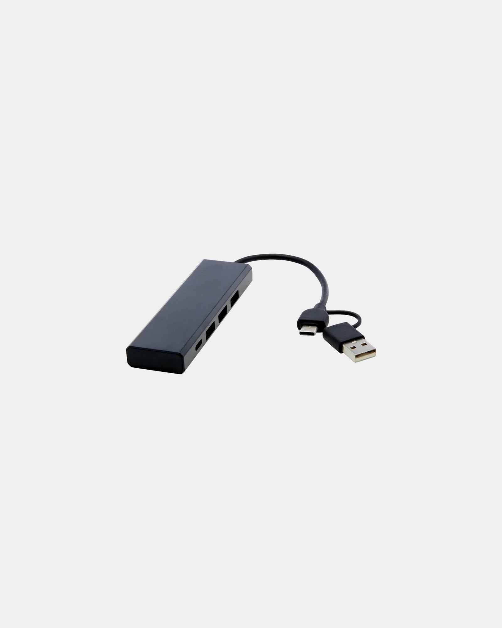 Hub USB 2.0 z aluminium z recyklingu z nadrukiem - 4