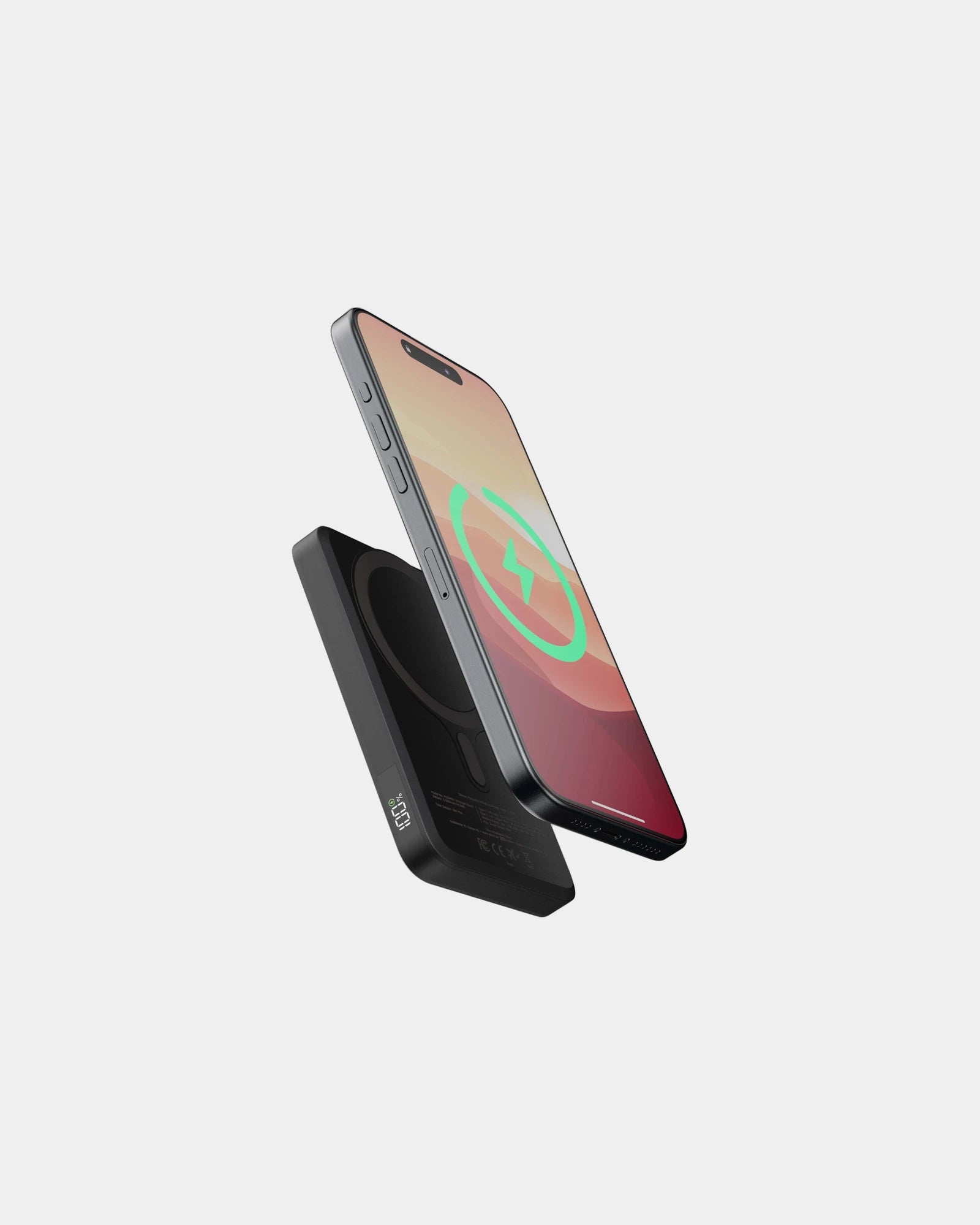 Powerbank magnetyczny bezprzewodowy 5000 mAh Xtorm z nadrukiem - Czarny