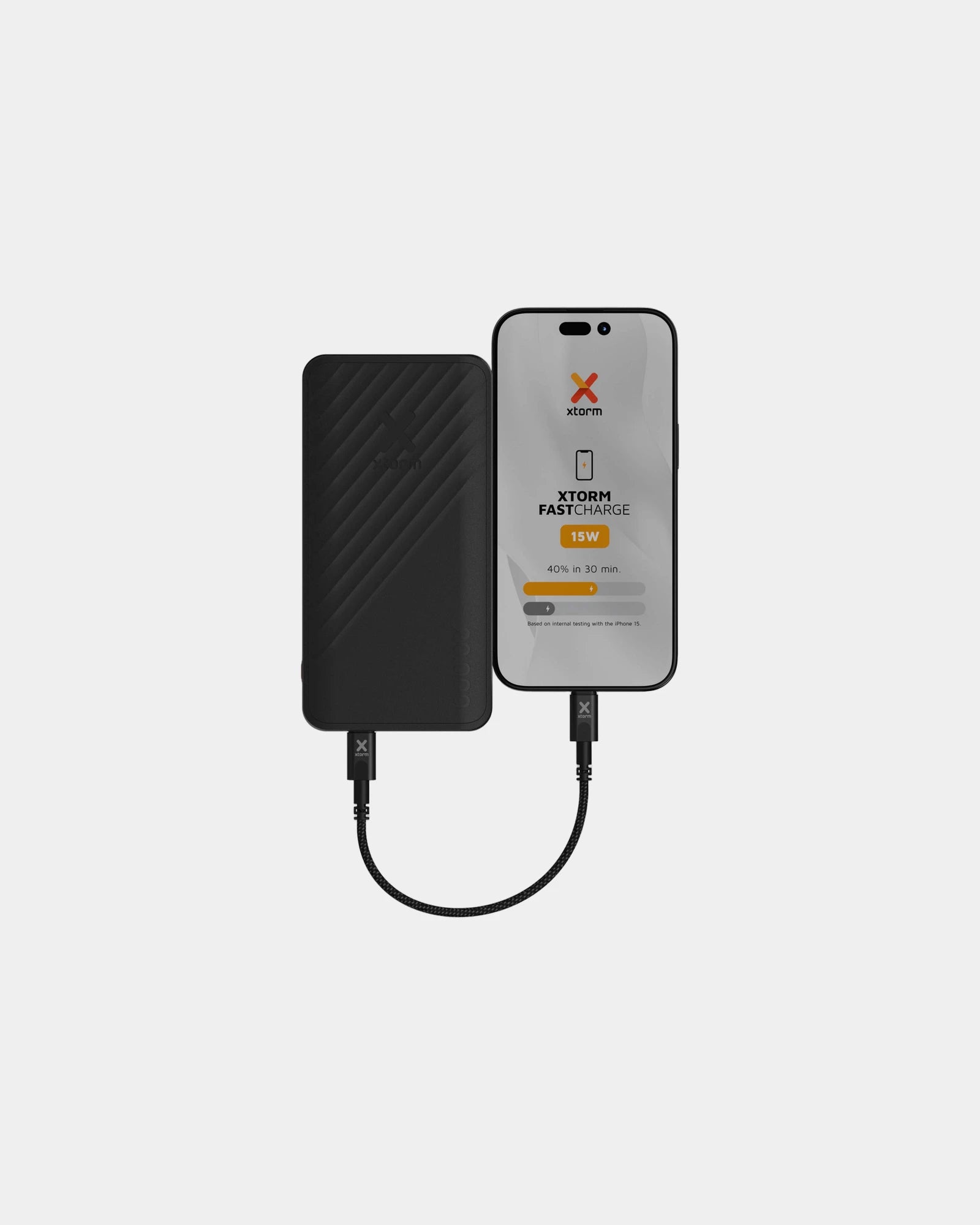 Powerbank z plastiku z recyklingu XG220 Go2 z nadrukiem - 7