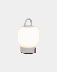 Lampa przenośna ze stali Kooduu Loome z nadrukiem - Biały
