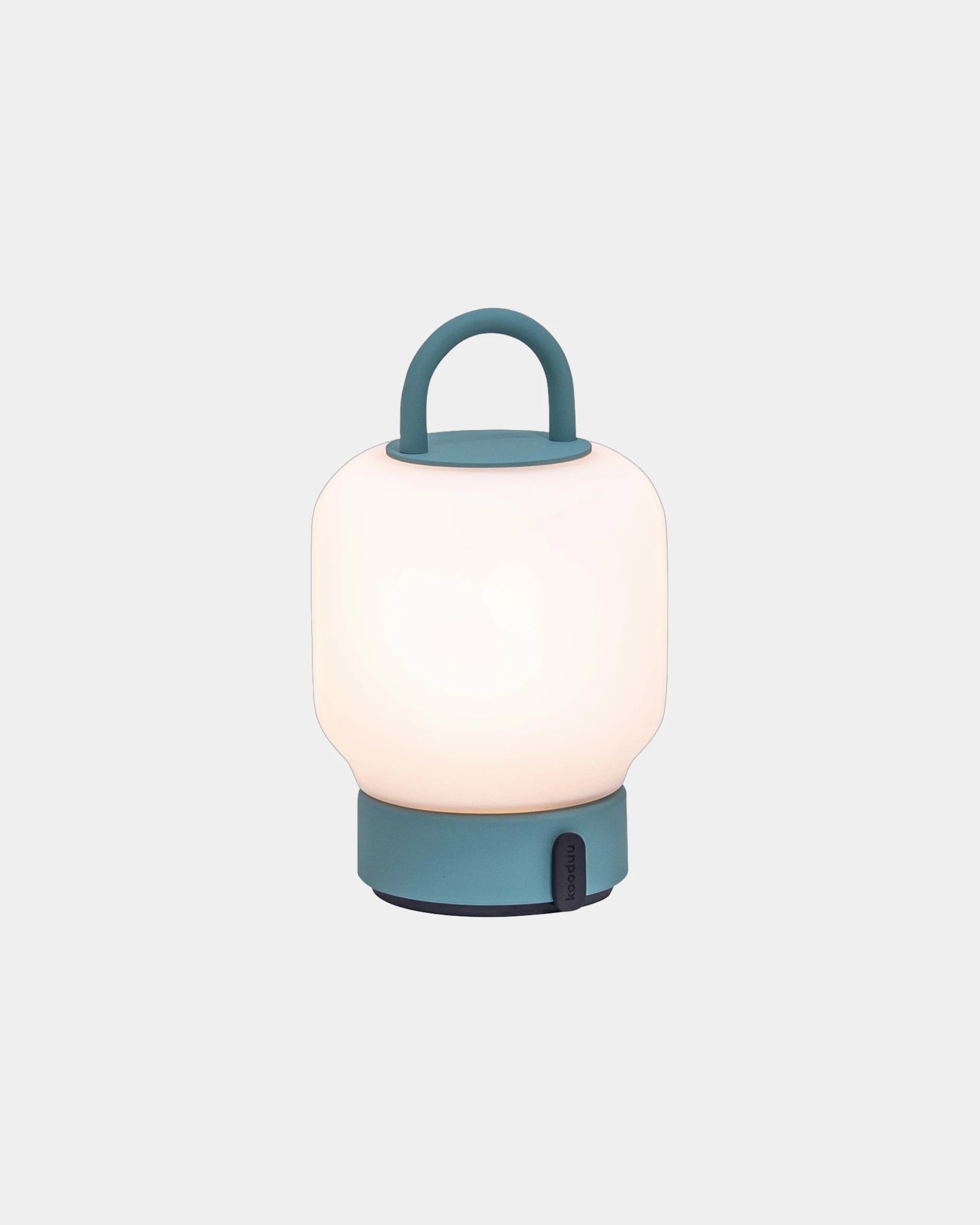 Lampa przenośna ze stali Kooduu Loome z nadrukiem - Turkusowy