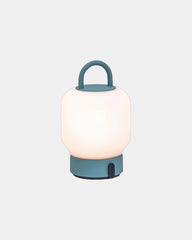 Lampa przenośna ze stali Kooduu Loome z nadrukiem - Turkusowy