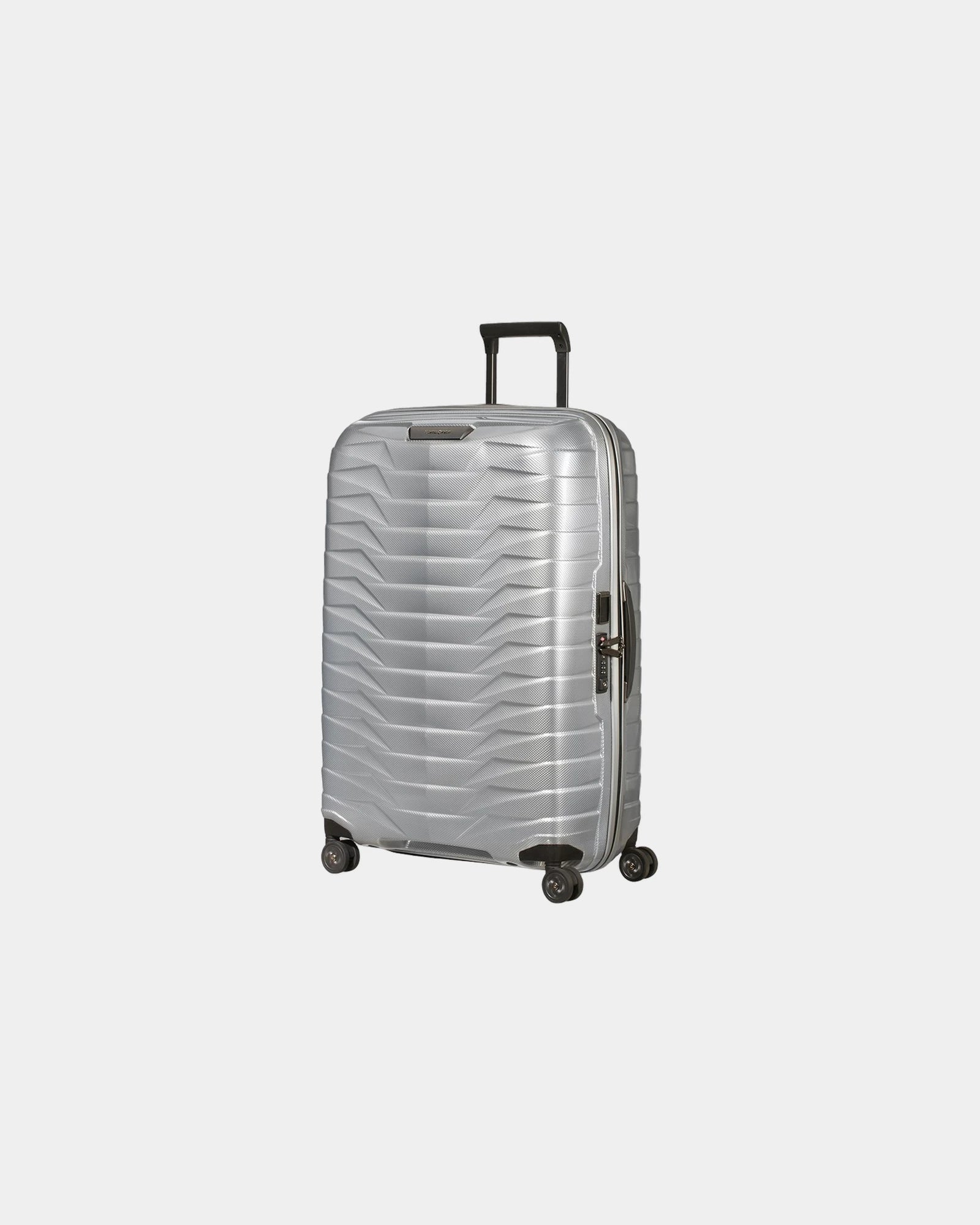 Walizka twarda 75 cm Samsonite Proxis z nadrukiem - Srebrny