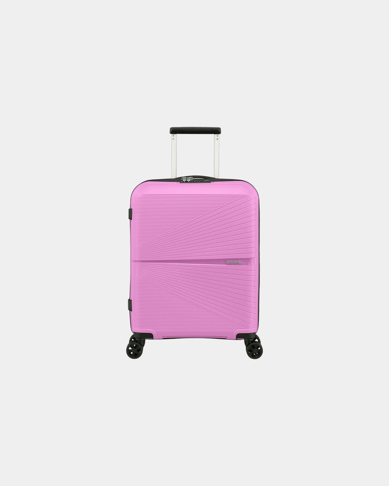 Lekka walizka 4-kołowa American Tourister Airconic 77 cm z nadrukiem - Różowy