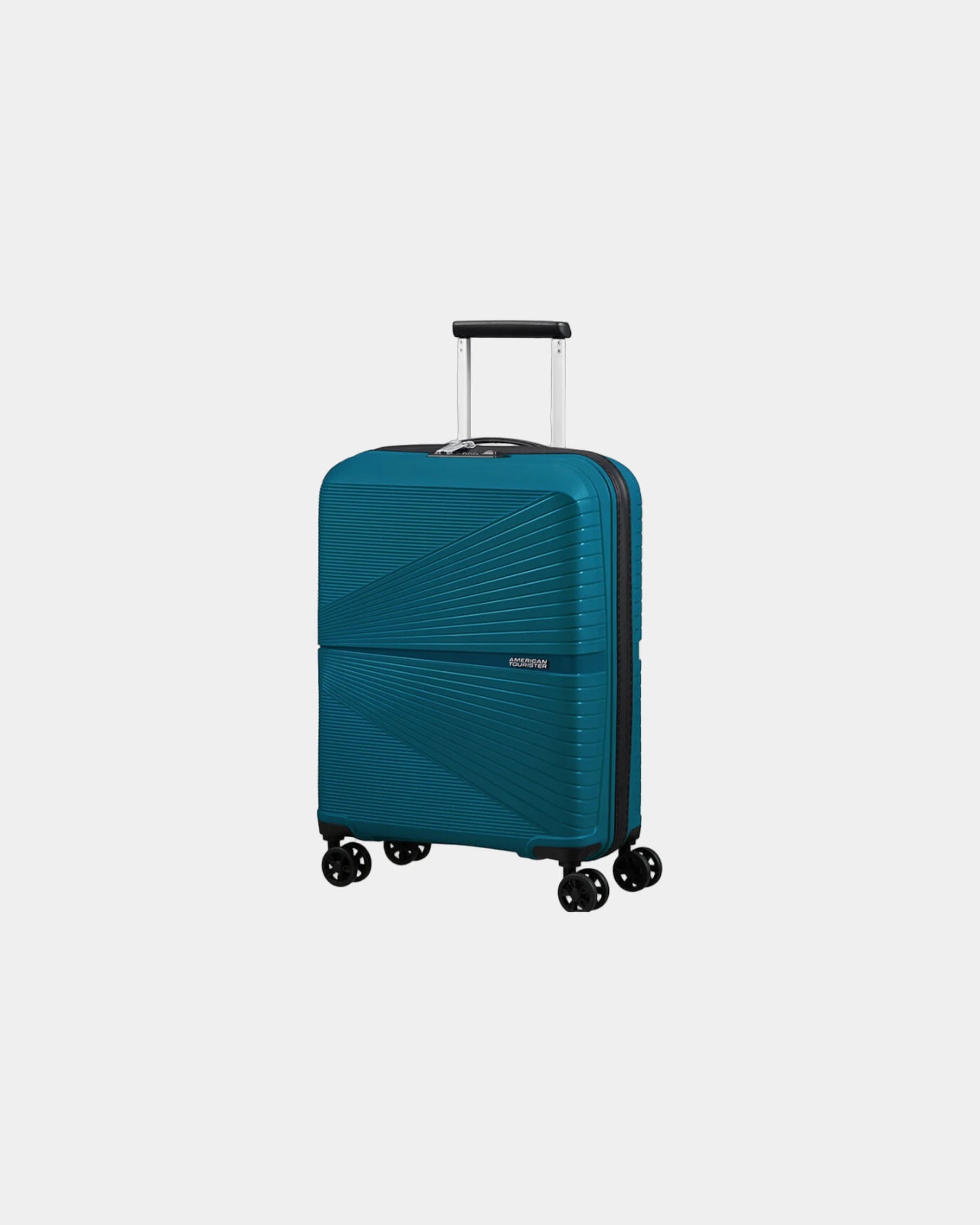 Lekka walizka 4-kołowa American Tourister Airconic 77 cm z nadrukiem - Niebieski naftowy