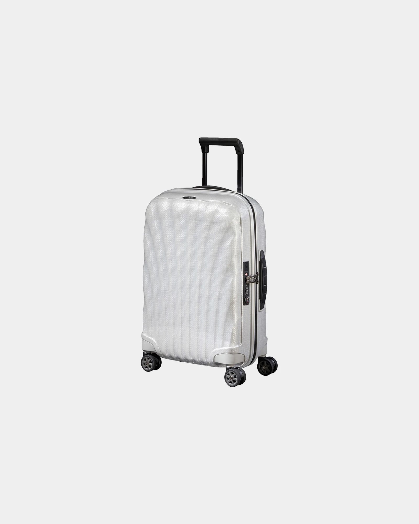 Walizka kabinowa rozszerzana Samsonite C-LITE 55 cm z nadrukiem - Biały