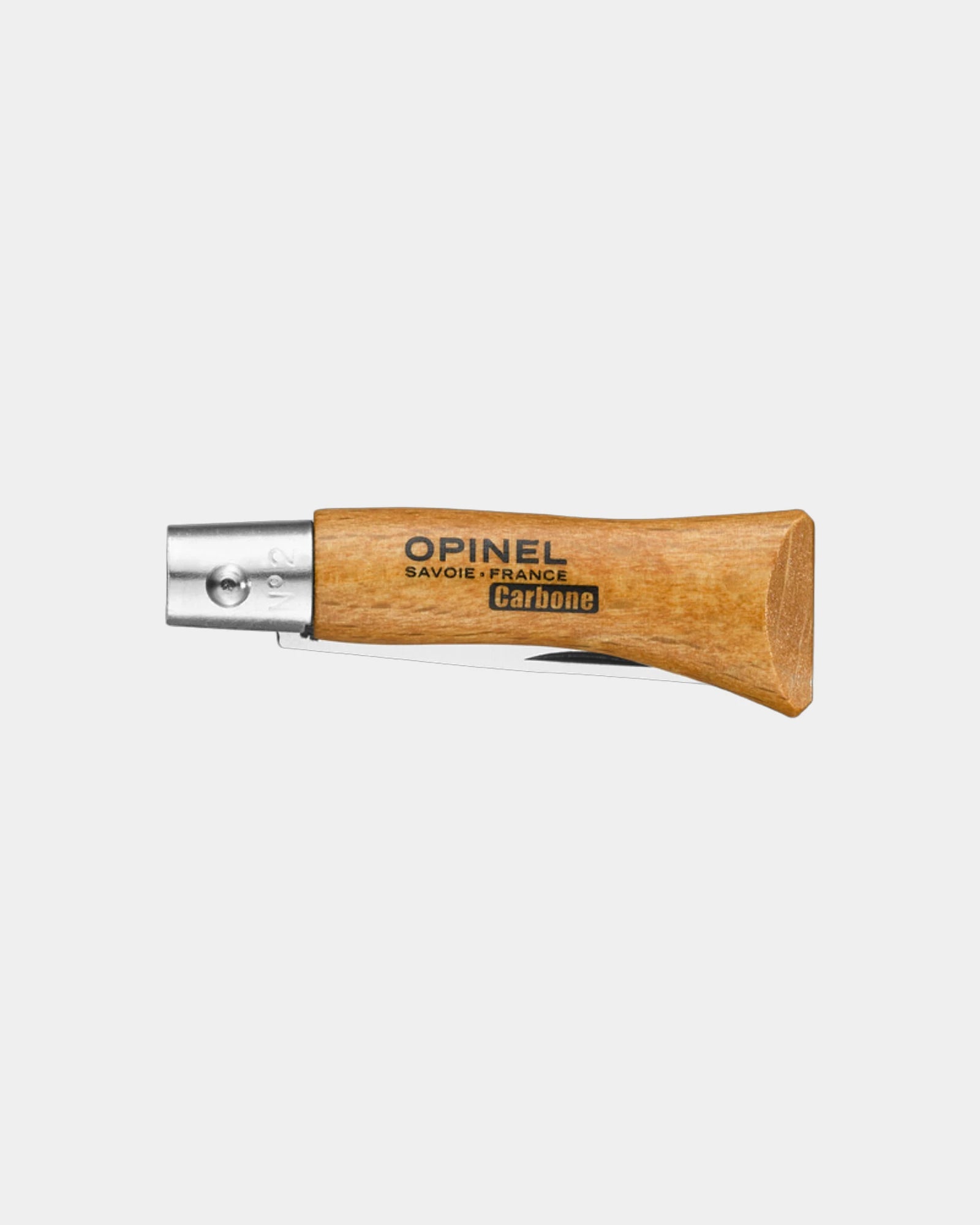 Nóż ze stali węglowej Opinel N°02 Carbone z nadrukiem - 2