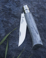 Nóż ze stali węglowej Opinel N°02 Carbone z nadrukiem - 11