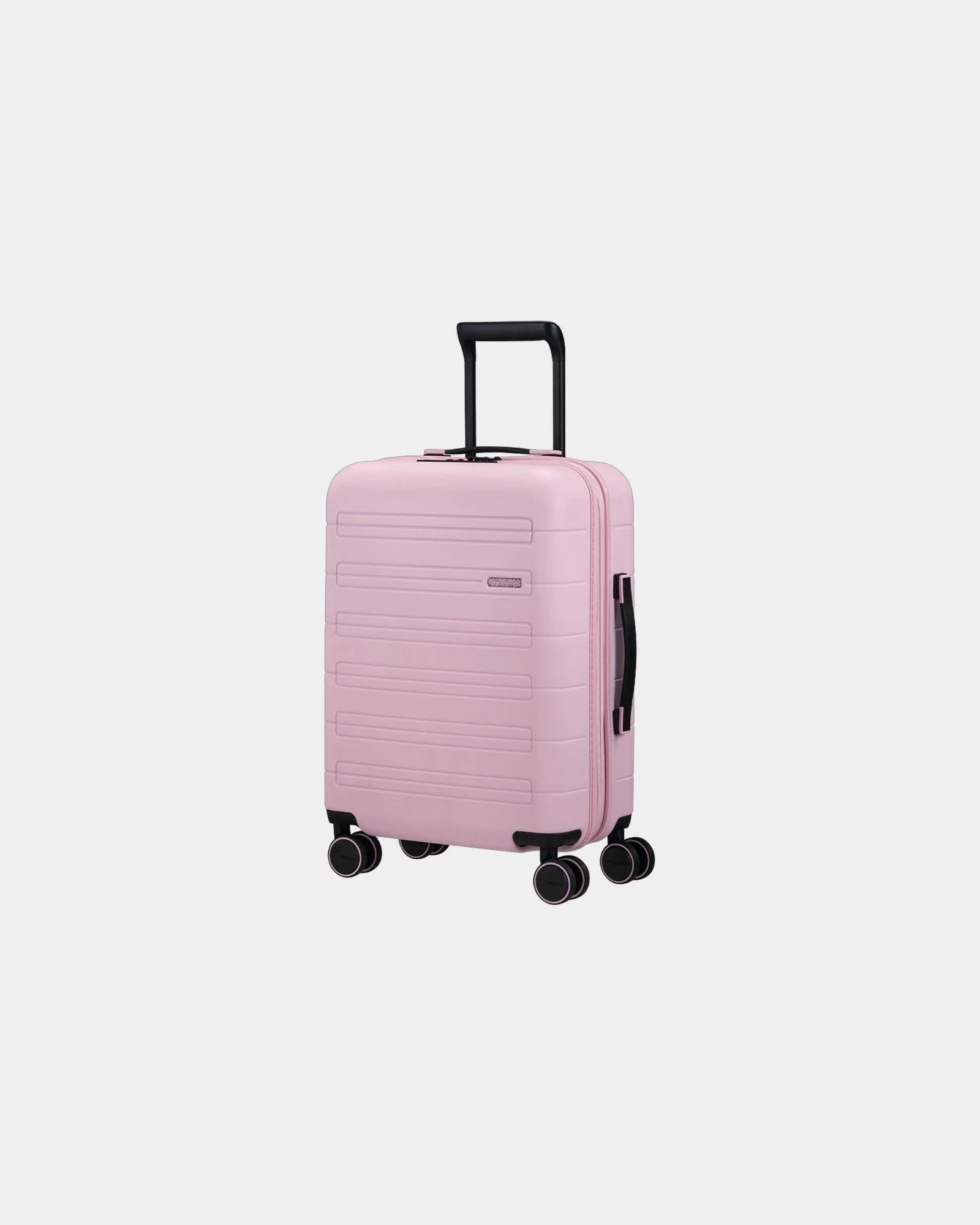 Walizka kabinowa z poliwęglanu 55 cm American Tourister z nadrukiem - Różowy