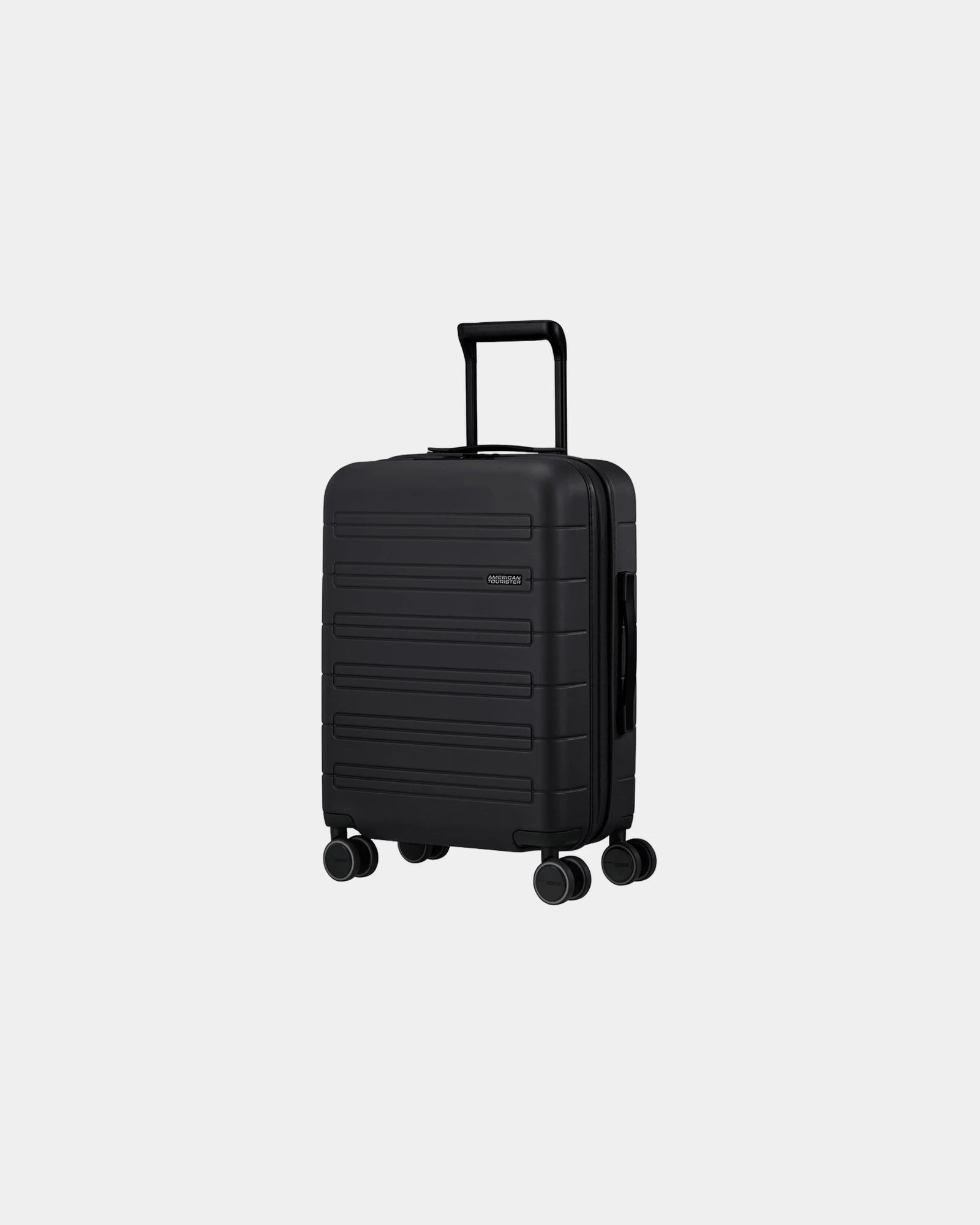 Walizka z poliwęglanu 81 cm American Tourister z nadrukiem - Czarny