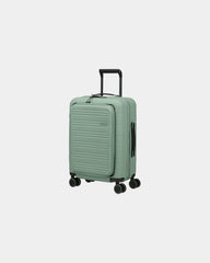 Walizka kabinowa z poliwęglanu 55 cm American Tourister z nadrukiem - Zielony
