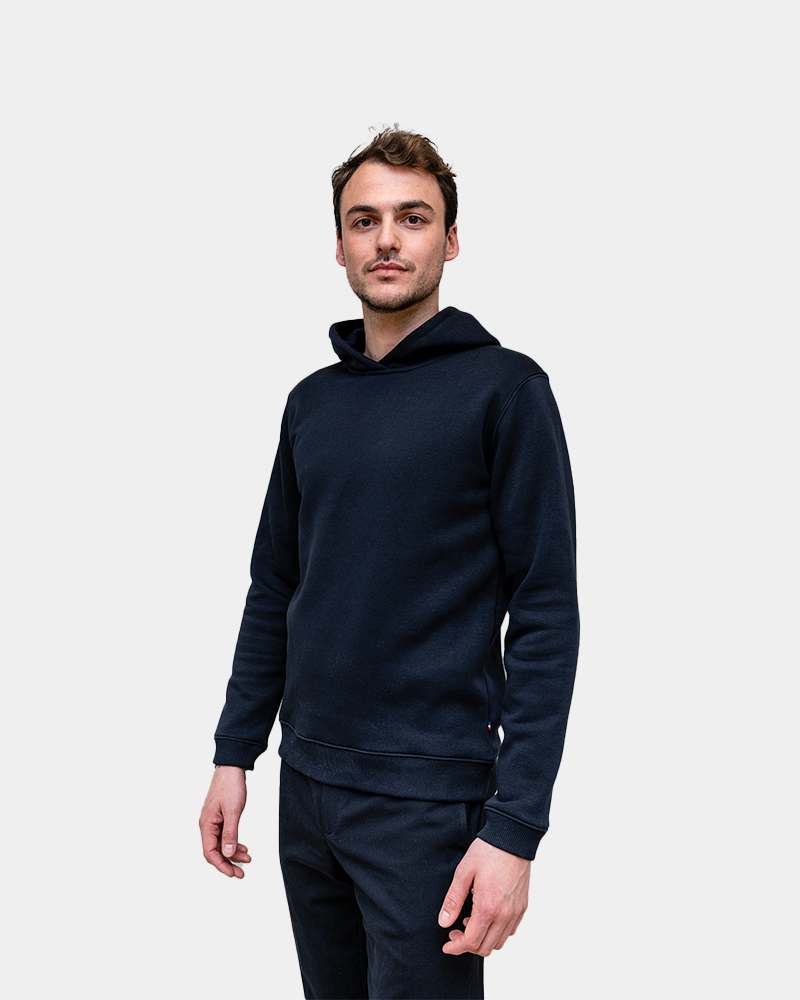 Męska bluza z kapturem Made in France z logo - 3