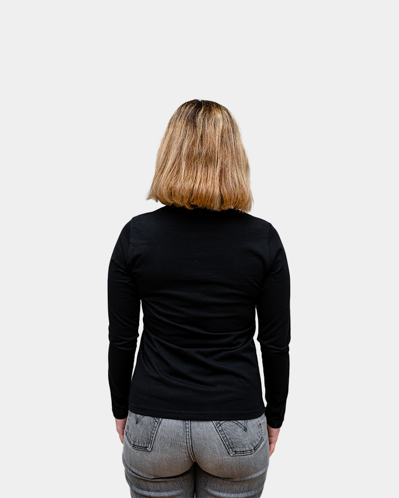 Damski T-shirt z długim rękawem z nadrukiem - 6