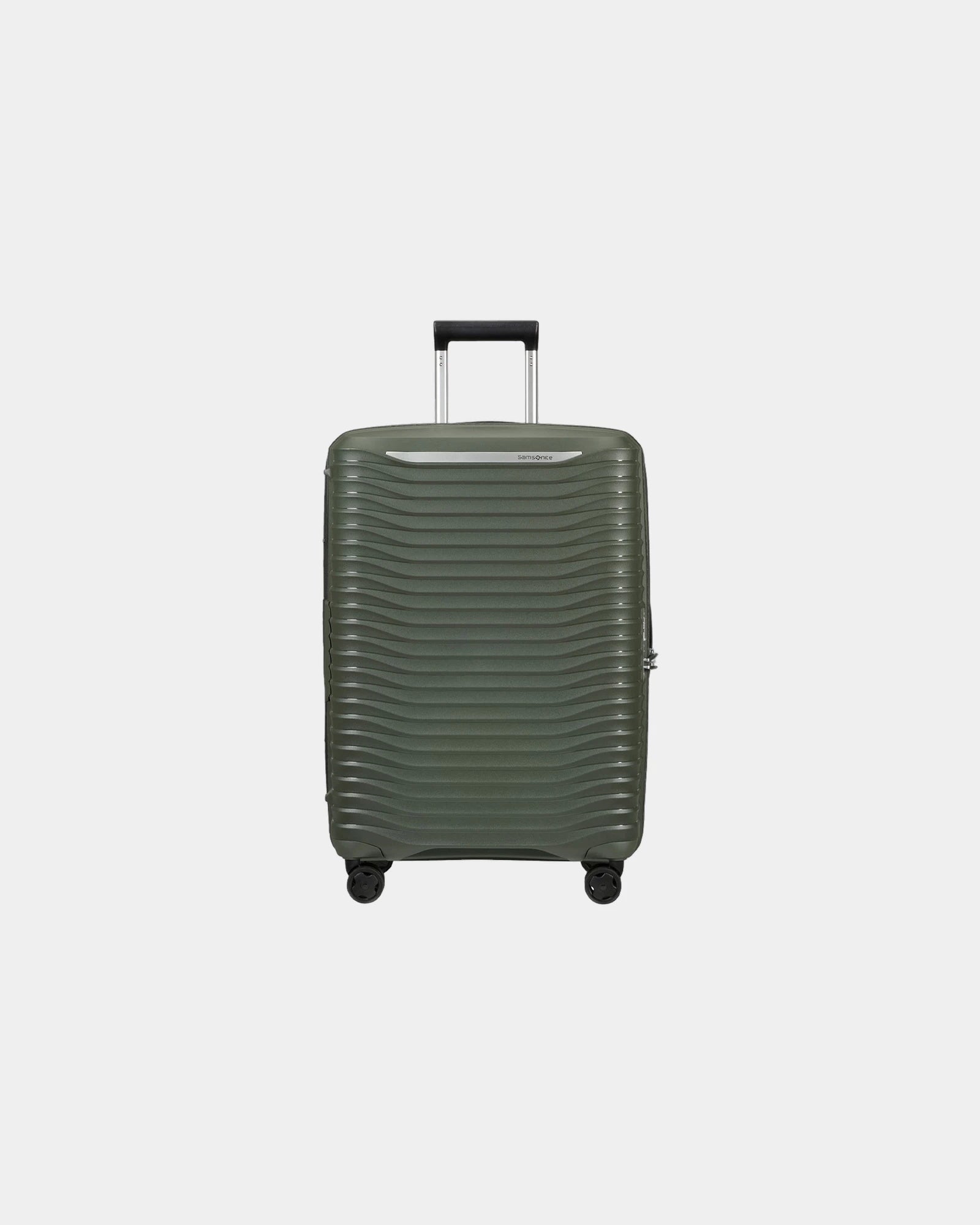 Walizka rozszerzana Samsonite Upscape 75 cm z nadrukiem - Zielony paprociowy