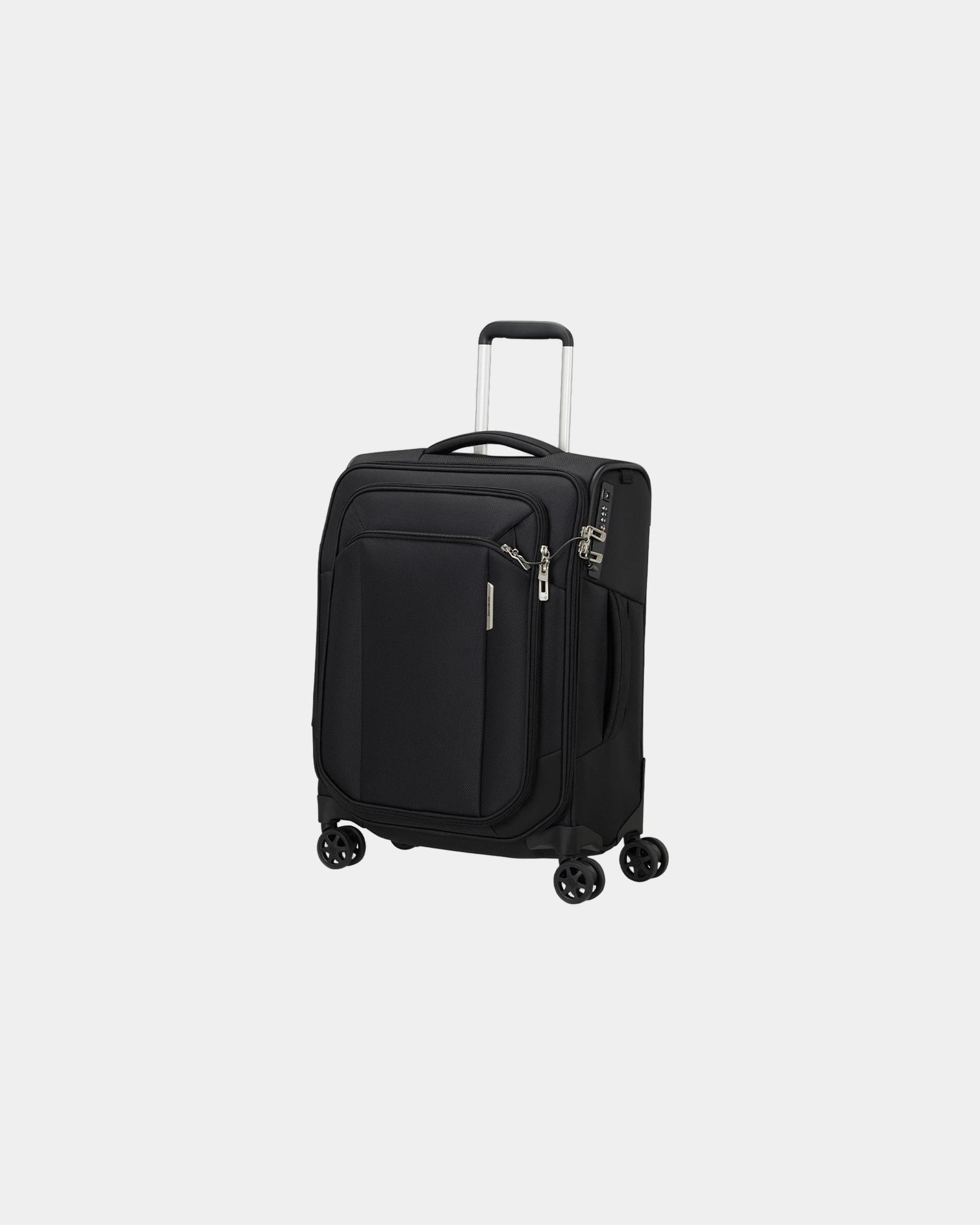 Walizka miękka z recyklingu Samsonite Respark 55 cm z nadrukiem - Czarny